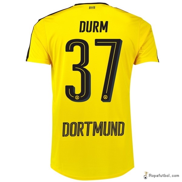 Camiseta Borussia Dortmund Replica Primera Ropa Durm 2016/17 Amarillo